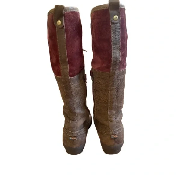 UGG F19012H Waterproof Leather & Suede Tall Lace-Up Winter Boots Women’s 7 - Picture 6 of 14